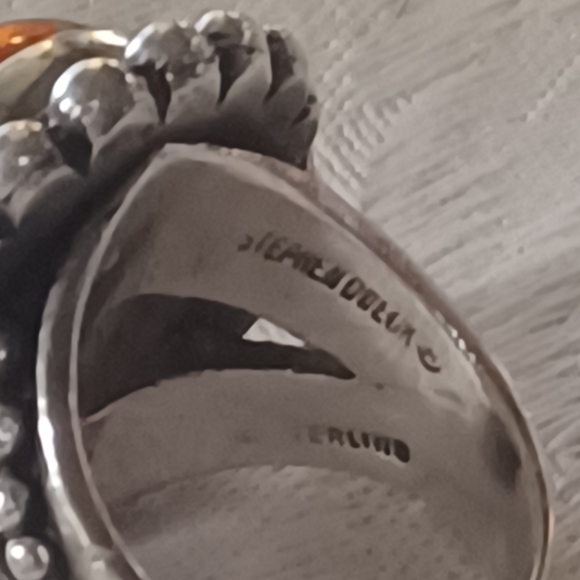 Stephen Dweck Amber Ring, Sterling Silver, Size 6.5 - Picture 9 of 12